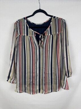 Retrology Striped Multicolor Women's Top